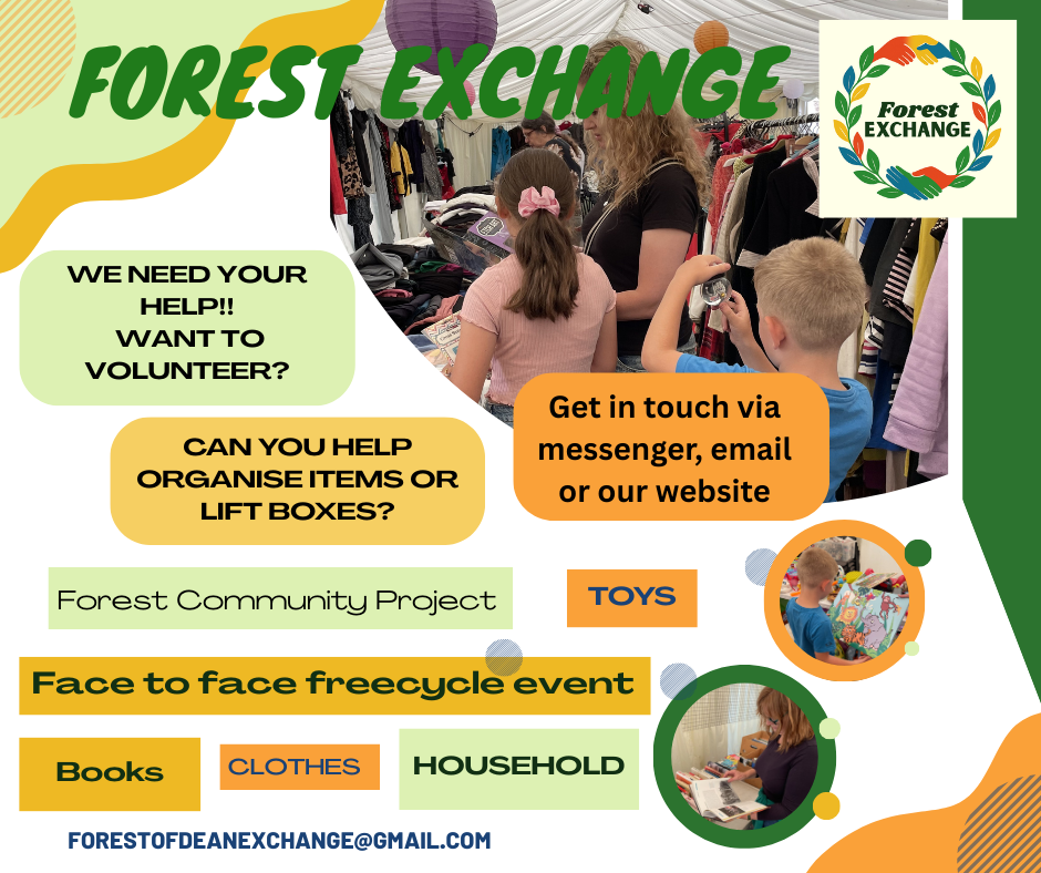 Forest Exchange Volunteers needed. Email forestexchange@gmail.com